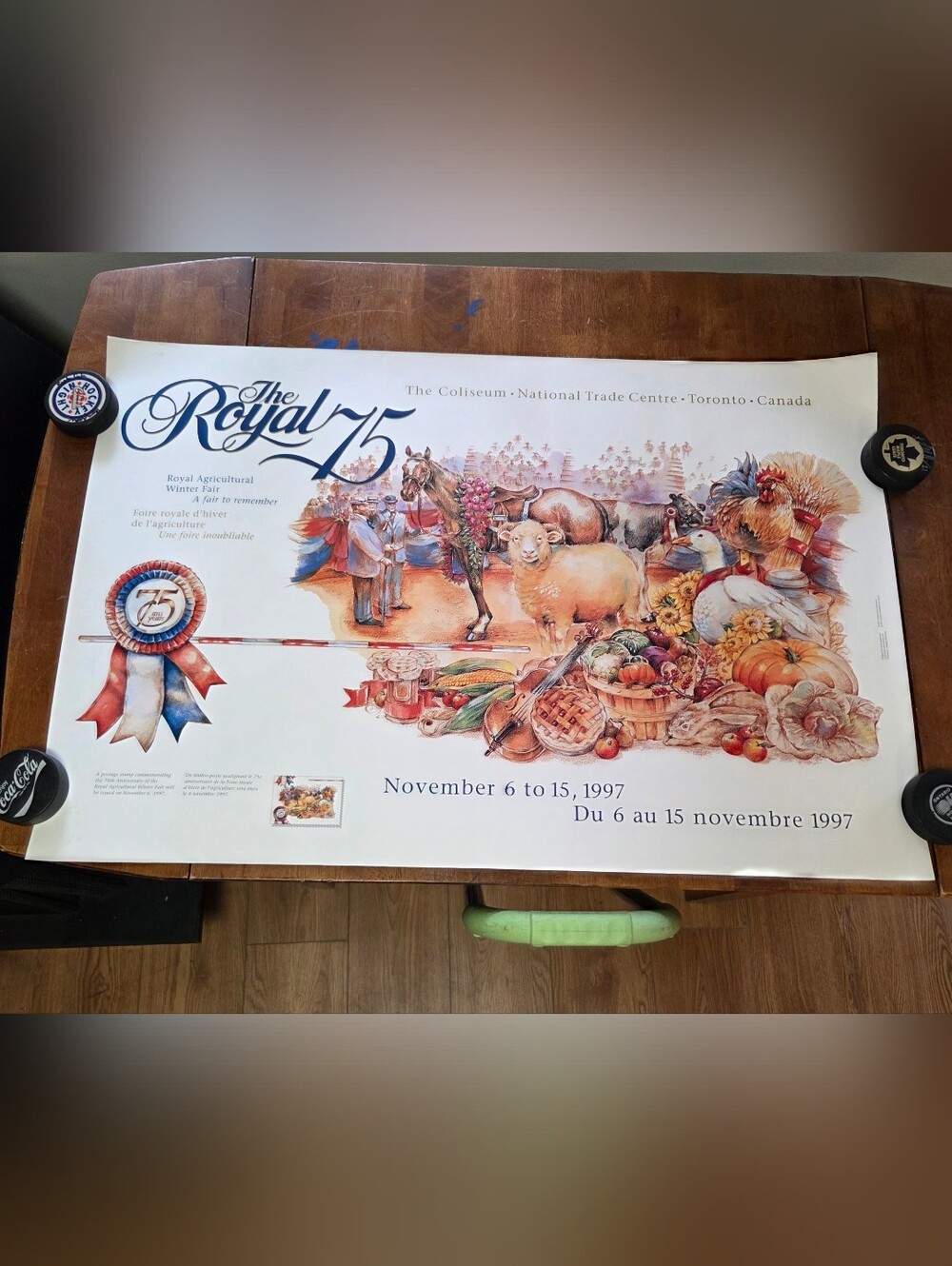 Vintage 1997 The Royal 75 Agricultural Winter Fair 75th Anniversary Poster Toron